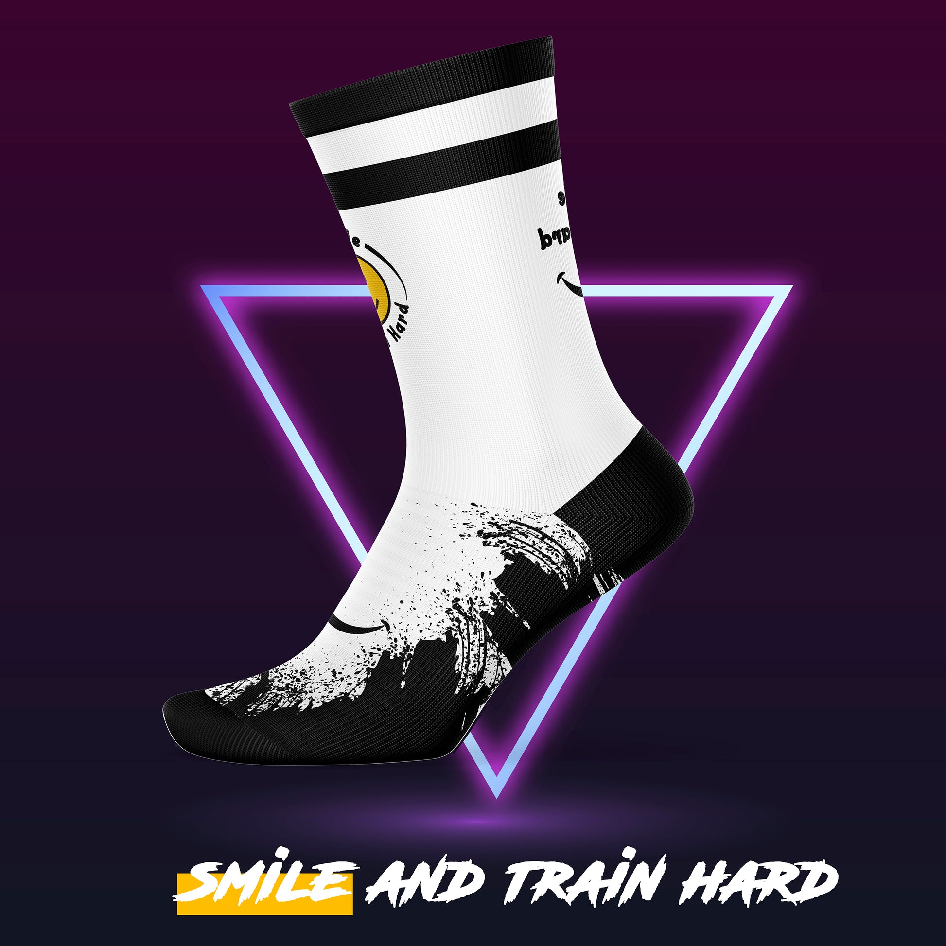 Calcetín Deportivo SOCK SMILE AND TRAIN HARD - DOPAMINEOFICIAL