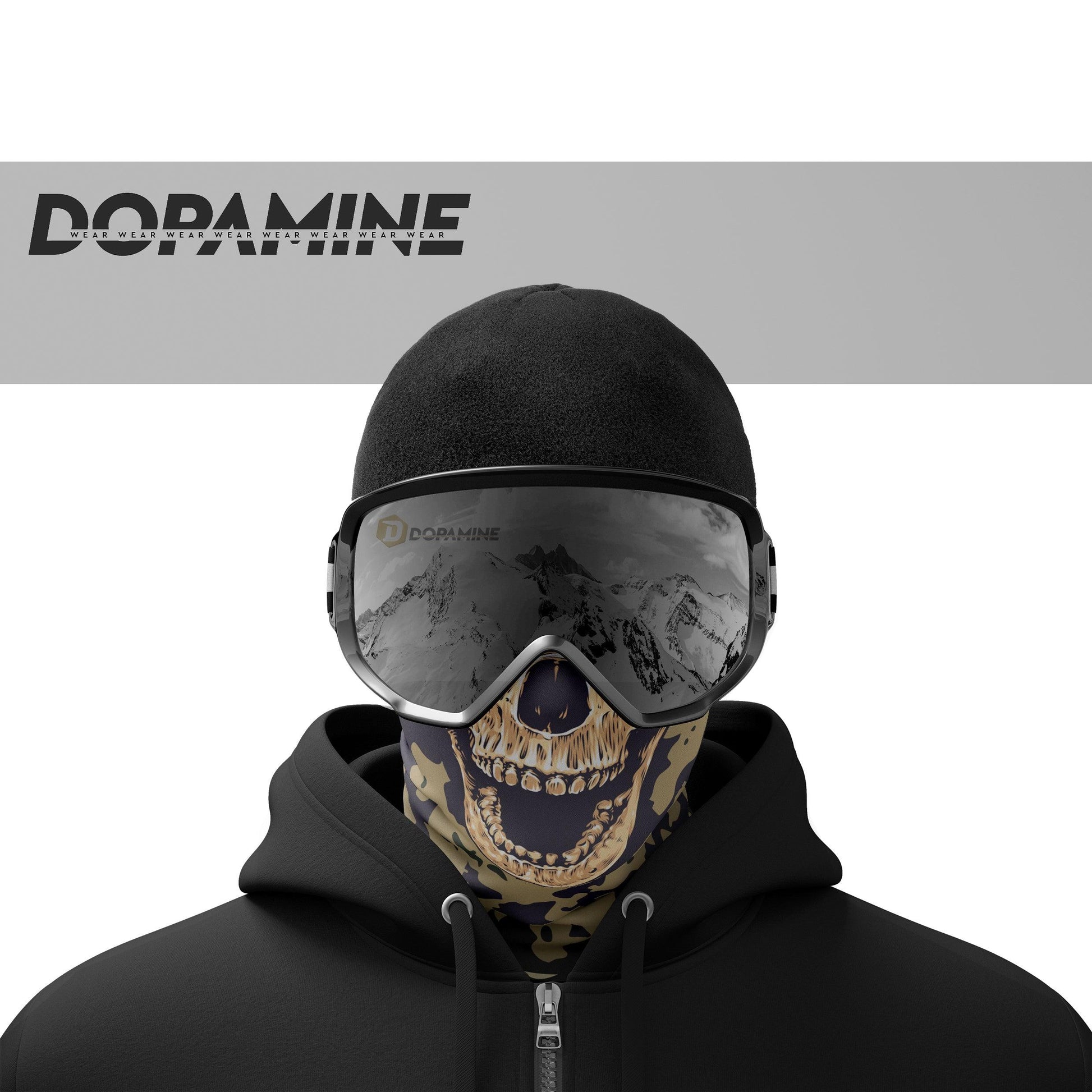 Dopamine Buf Tubular CALAVERA MARRON® - DOPAMINEOFICIAL