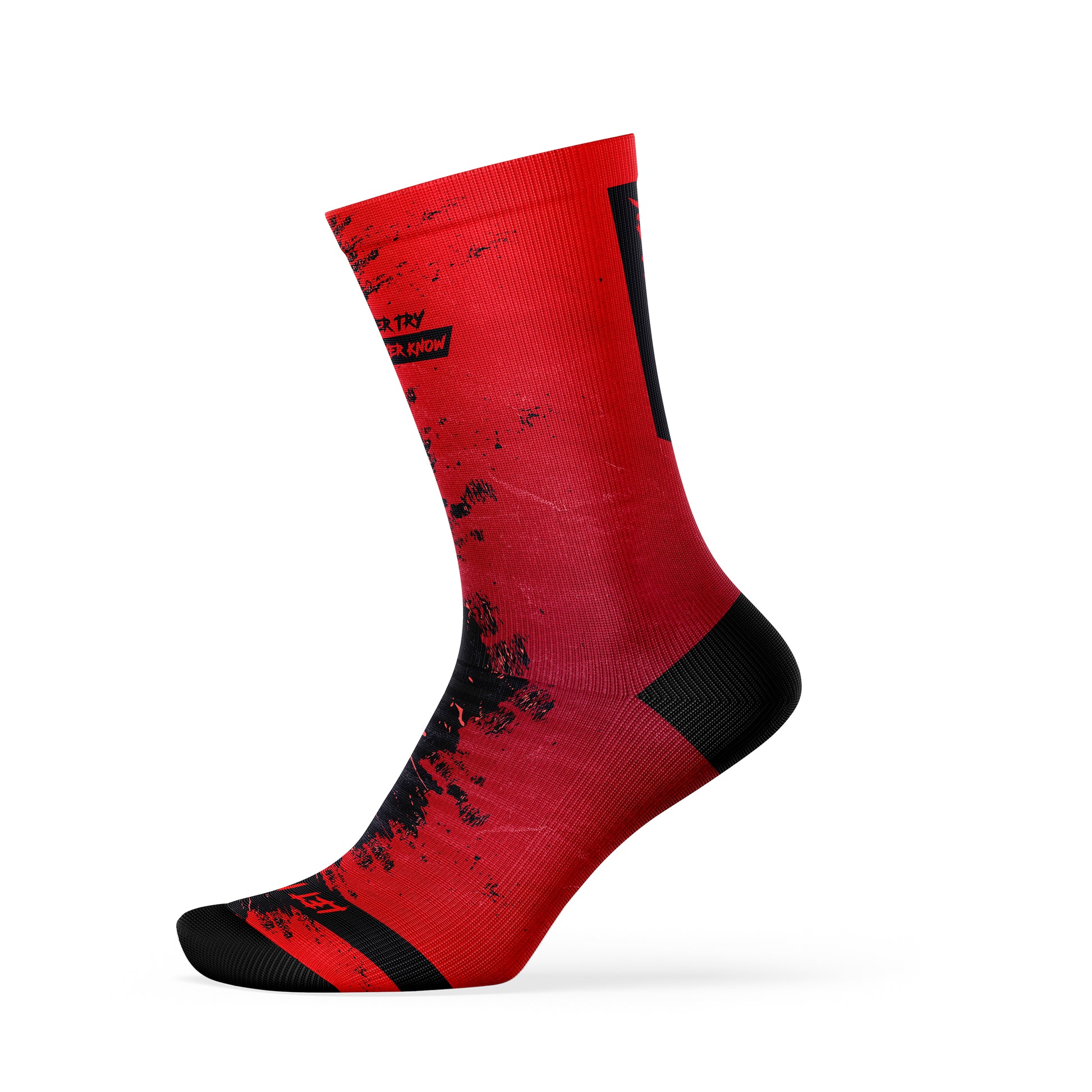 Calcetín Deportivo SOCK NEVER TRY NEVER KNOW - DOPAMINEOFICIAL