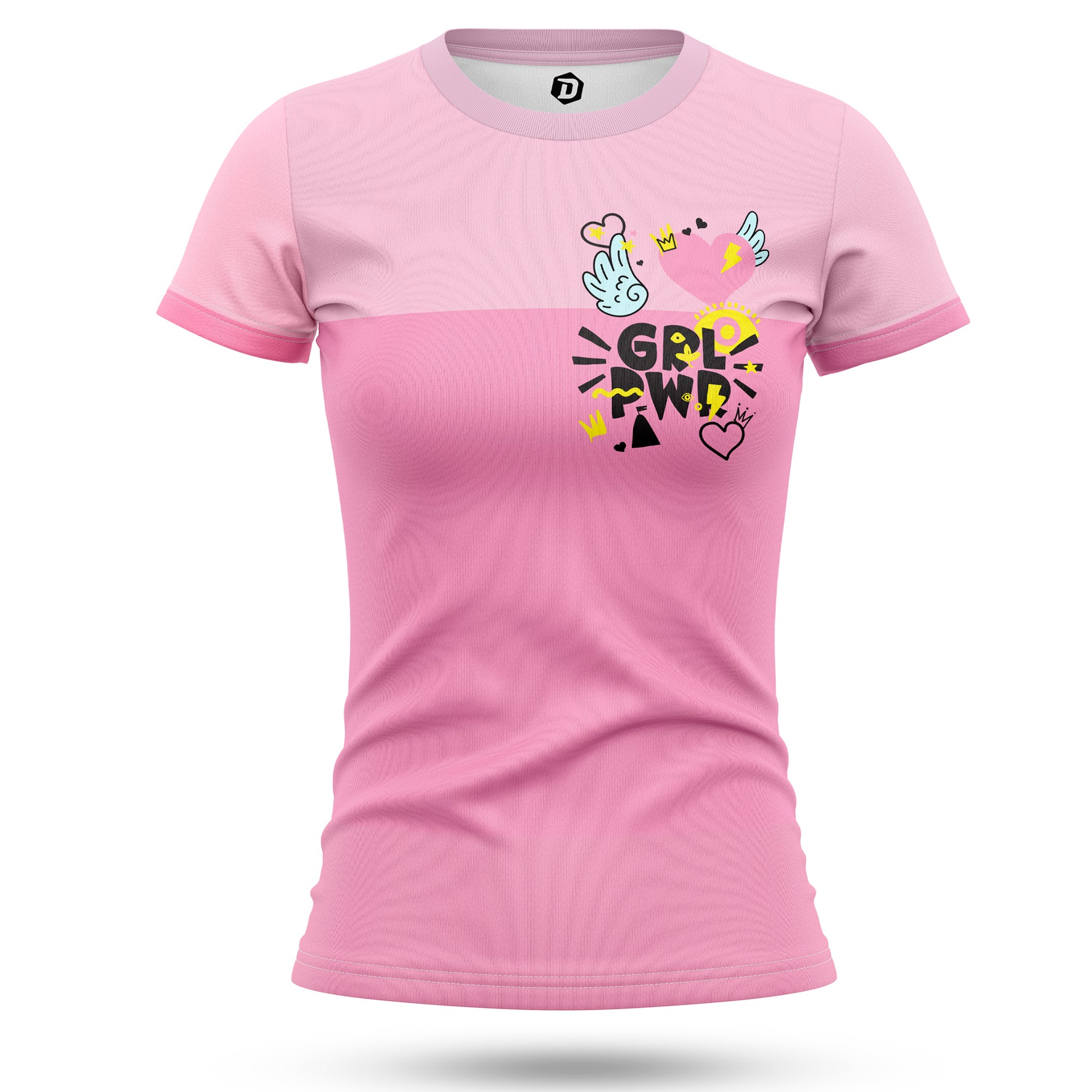 Camiseta técnica rosa GRL POWER™ - DOPAMINEOFICIAL