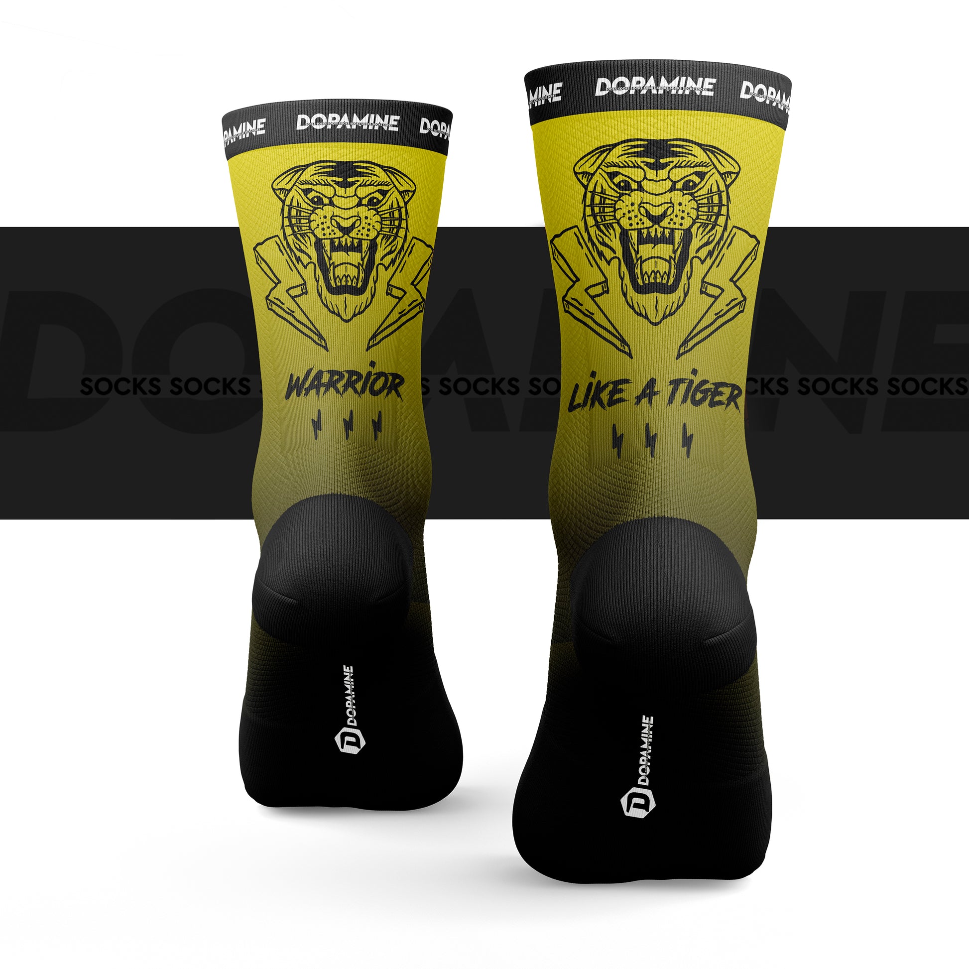 Calcetín Deportivo SOCK WARRIOR LIKE TIGER - DOPAMINEOFICIAL