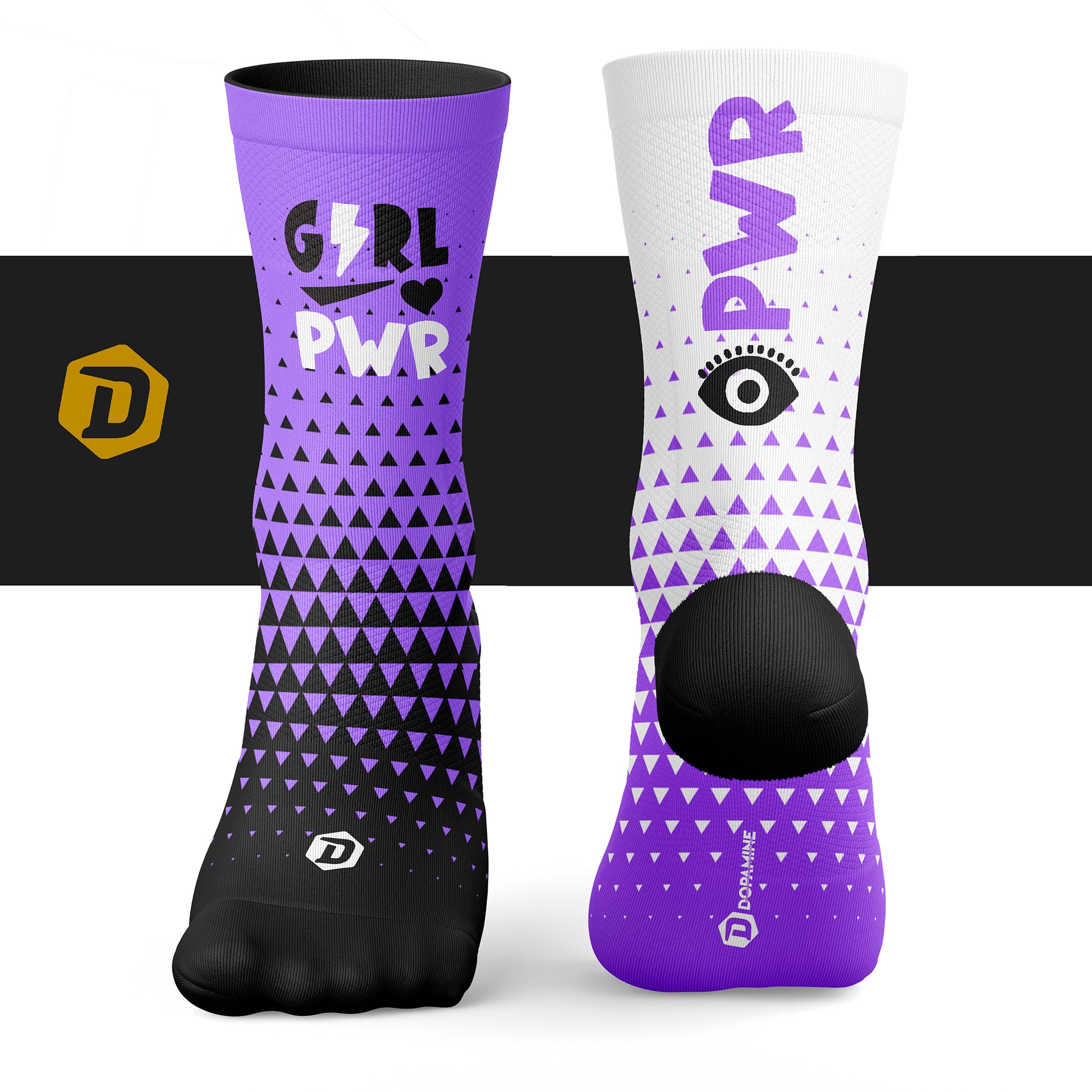 Calcetín Deportivo SOCK GRL PWR LILA - DOPAMINEOFICIAL