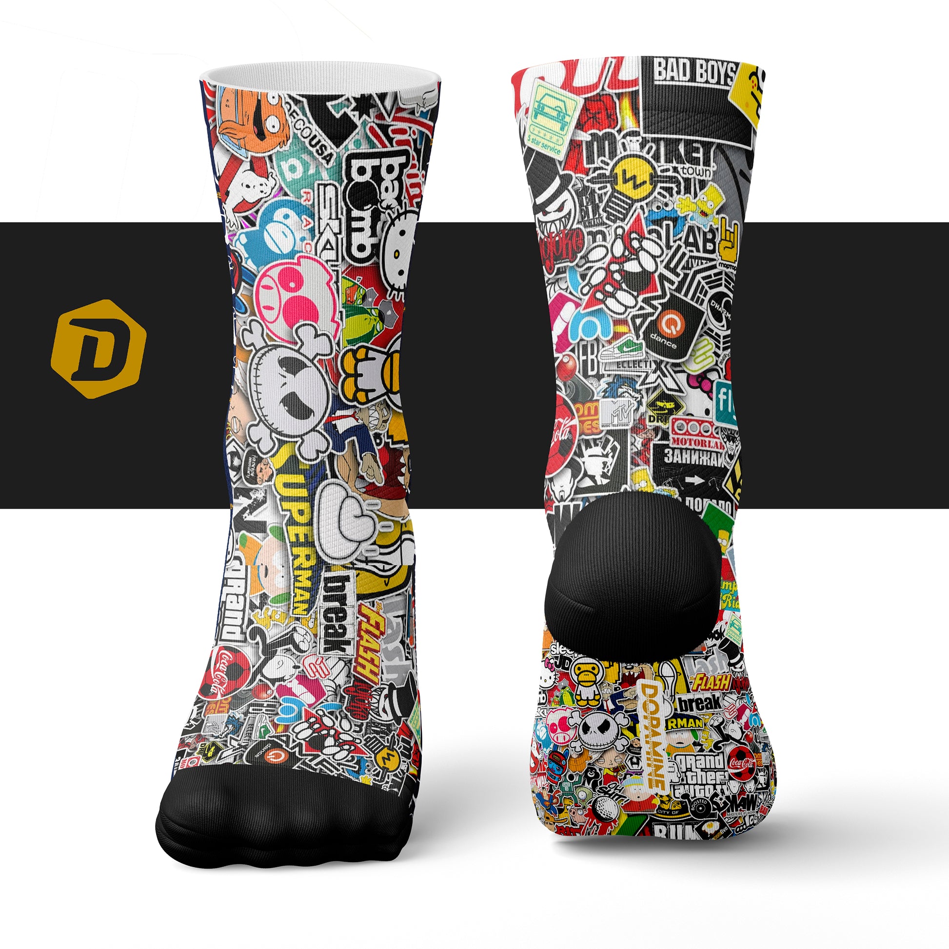 Calcetín Deportivo SOCK STICKETS - DOPAMINEOFICIAL