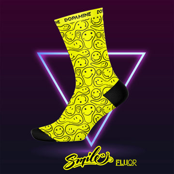 Calcetin Deportivo SOCK SPORT+ SMILE NEON AMARILLO