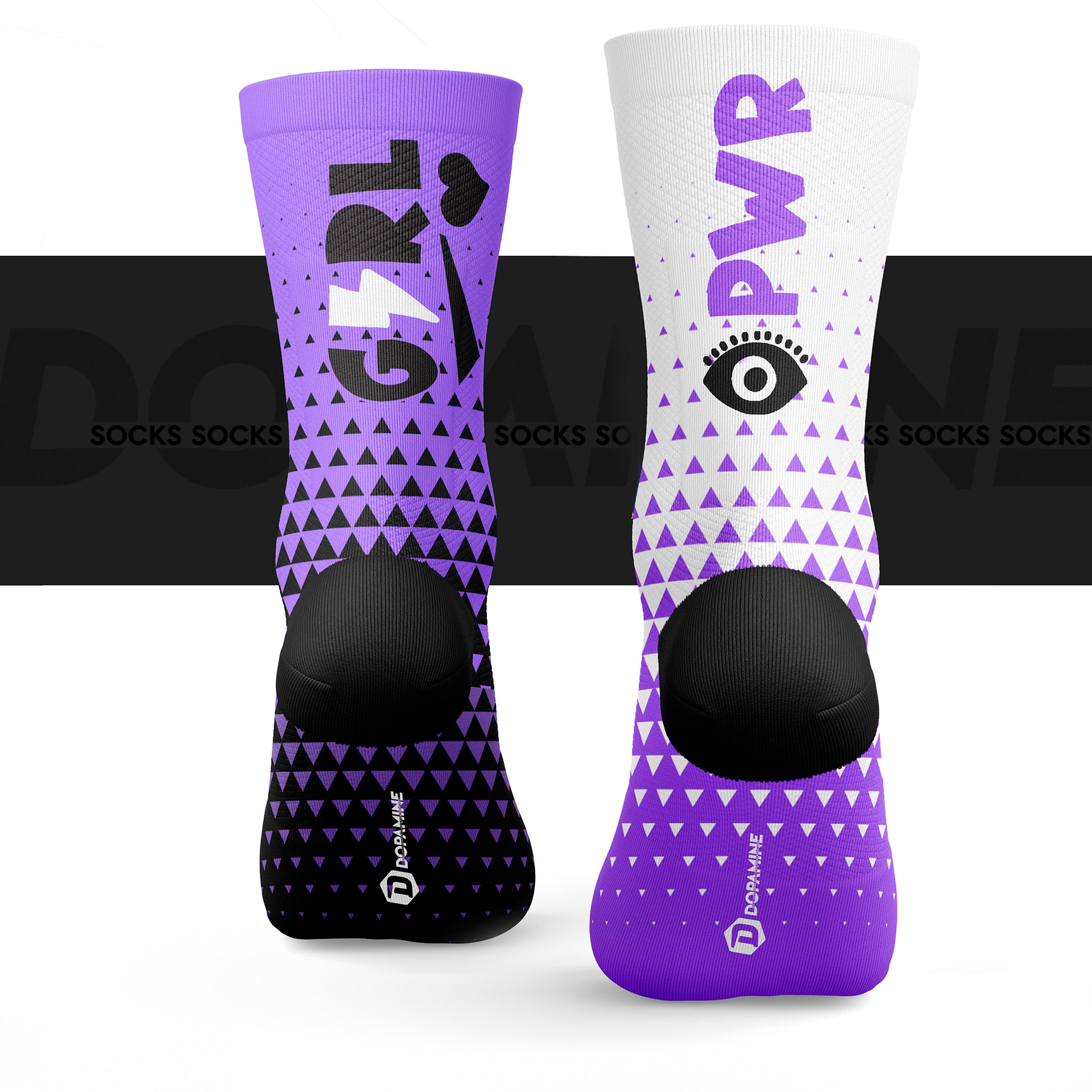 Calcetín Deportivo SOCK GRL PWR LILA - DOPAMINEOFICIAL