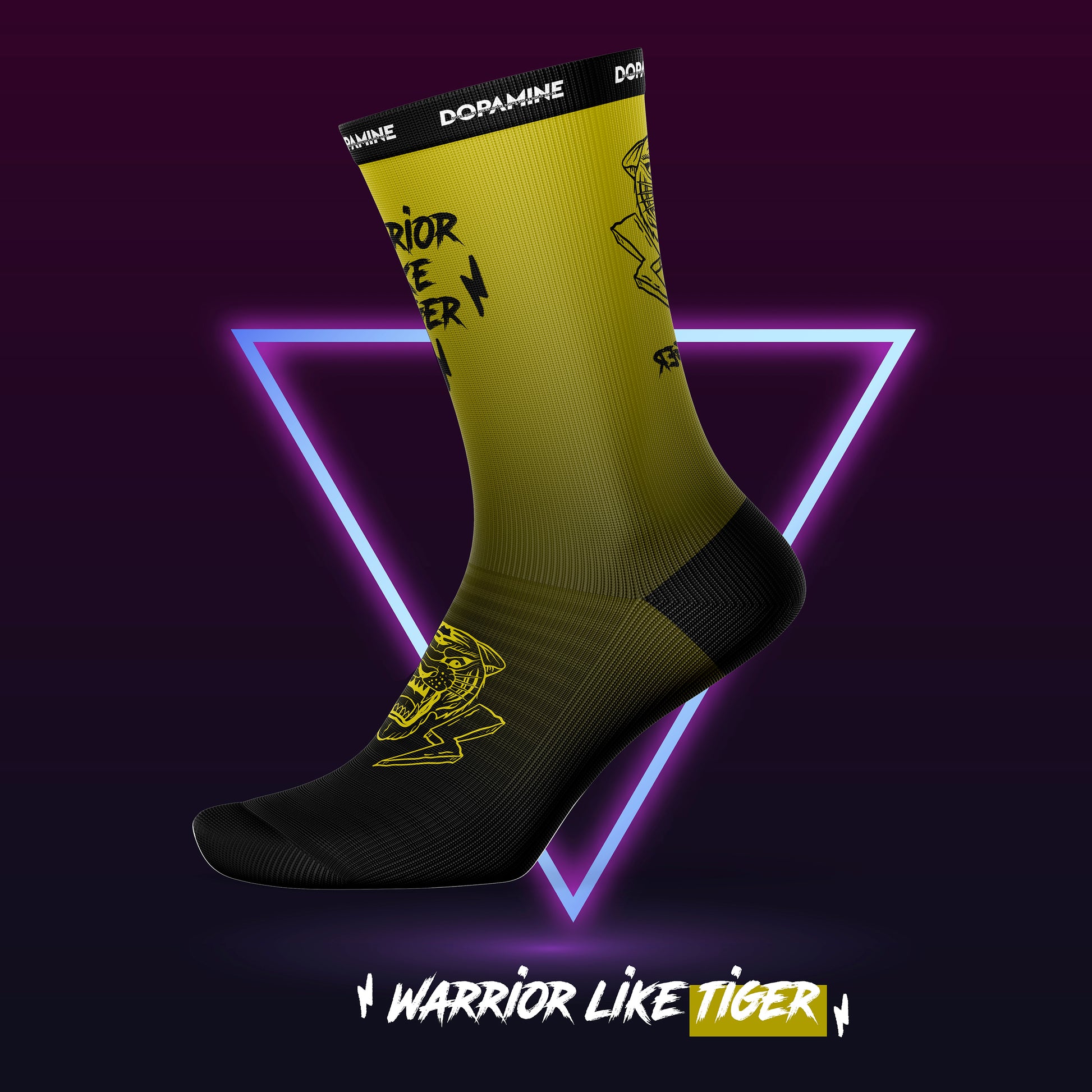 Calcetín Deportivo SOCK WARRIOR LIKE TIGER - DOPAMINEOFICIAL